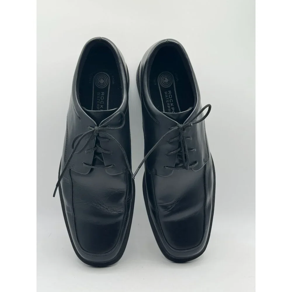 Rockport oxfort black leather mens lace up medium size 13 - Picture 7 of 10
